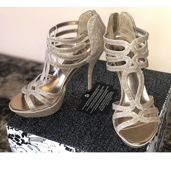 Shoes Sexy Gold Strappy High Heels Poshmark